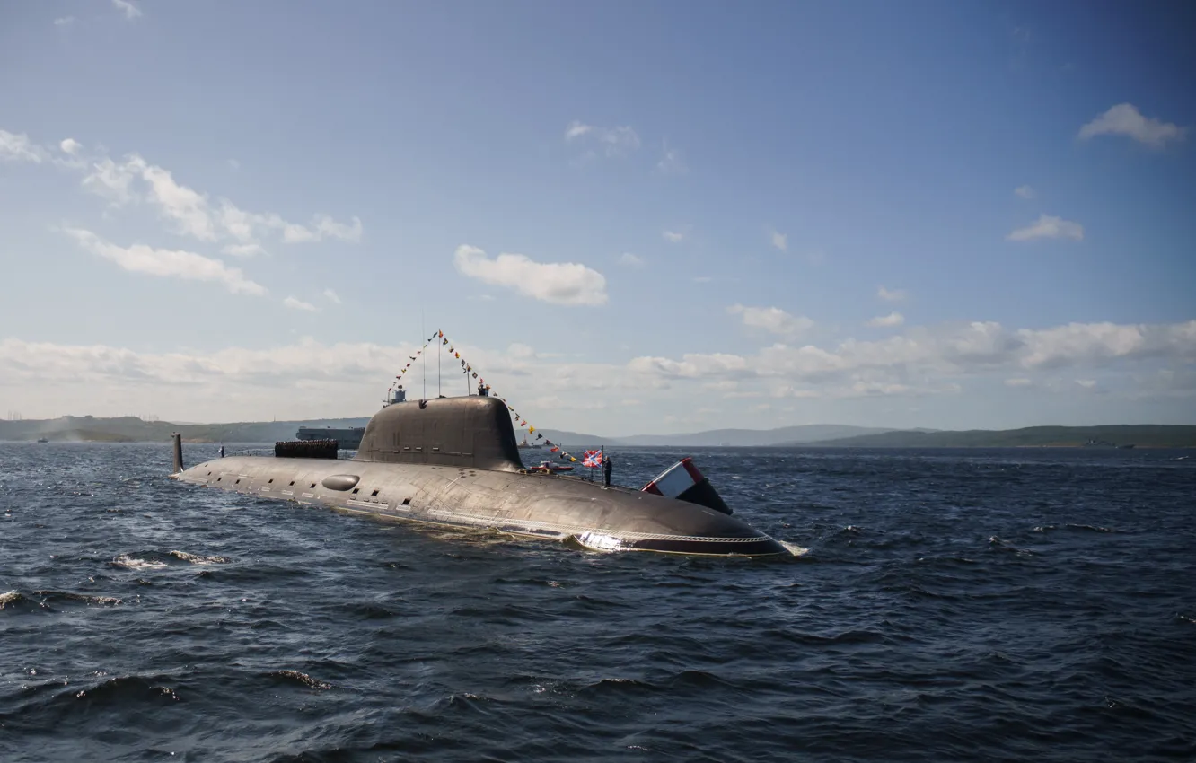 Photo wallpaper submarine, atomic, RAID