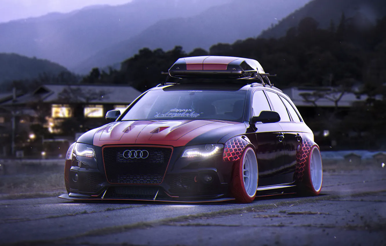 Photo wallpaper Audi, Car, Tuning, Future, Stance, Low, Before, by Khyzyl Saleem