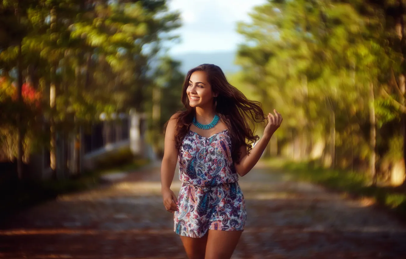 Photo wallpaper bokeh, lovely, Janine