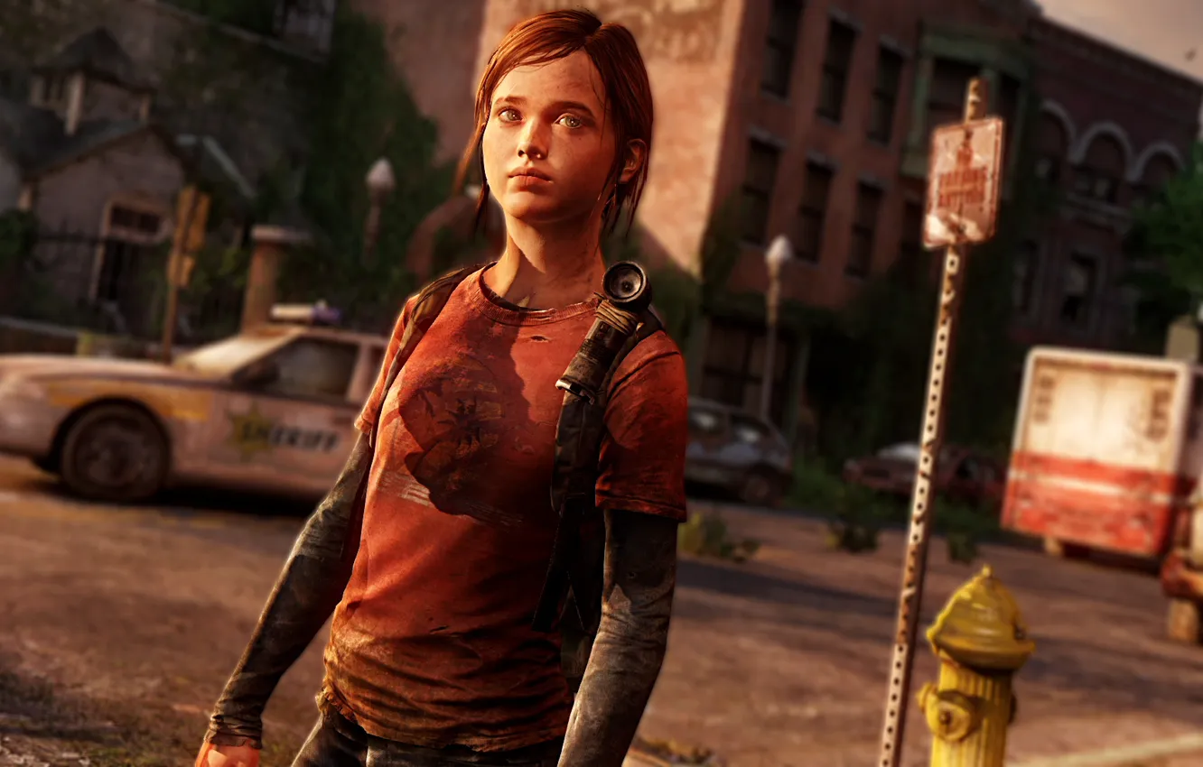 Photo wallpaper girl, the city, Ellie, The Last of Us, Remastered