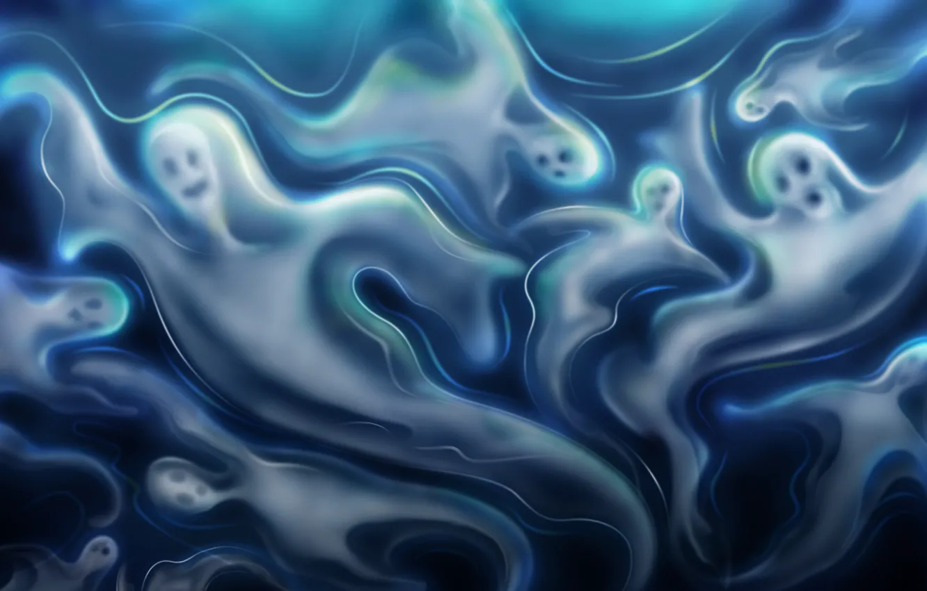 Photo wallpaper face, contour, figure, Ghost