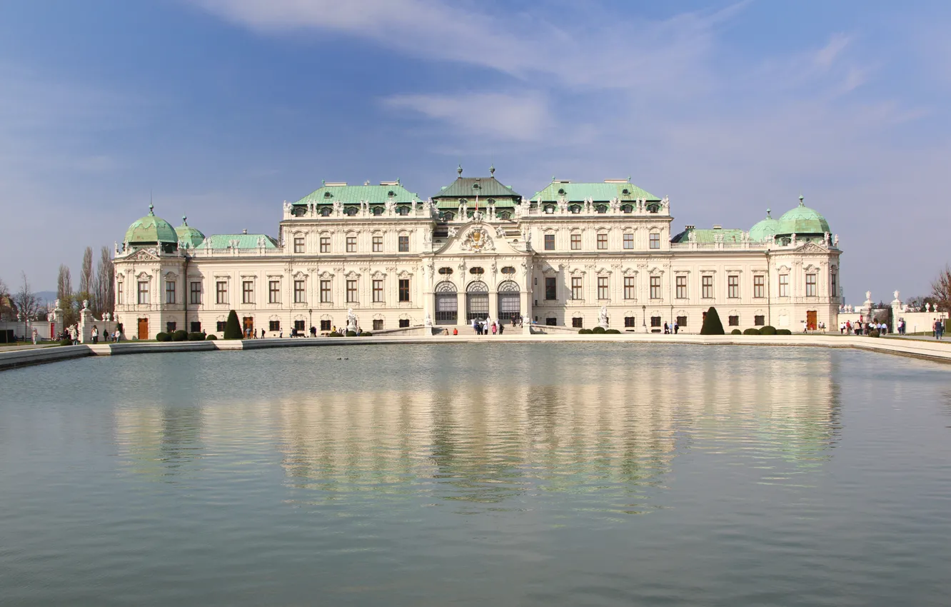 Photo wallpaper Palace, Europe, Austria, Travel, Belvedere, Europa, Vienna, Vienna