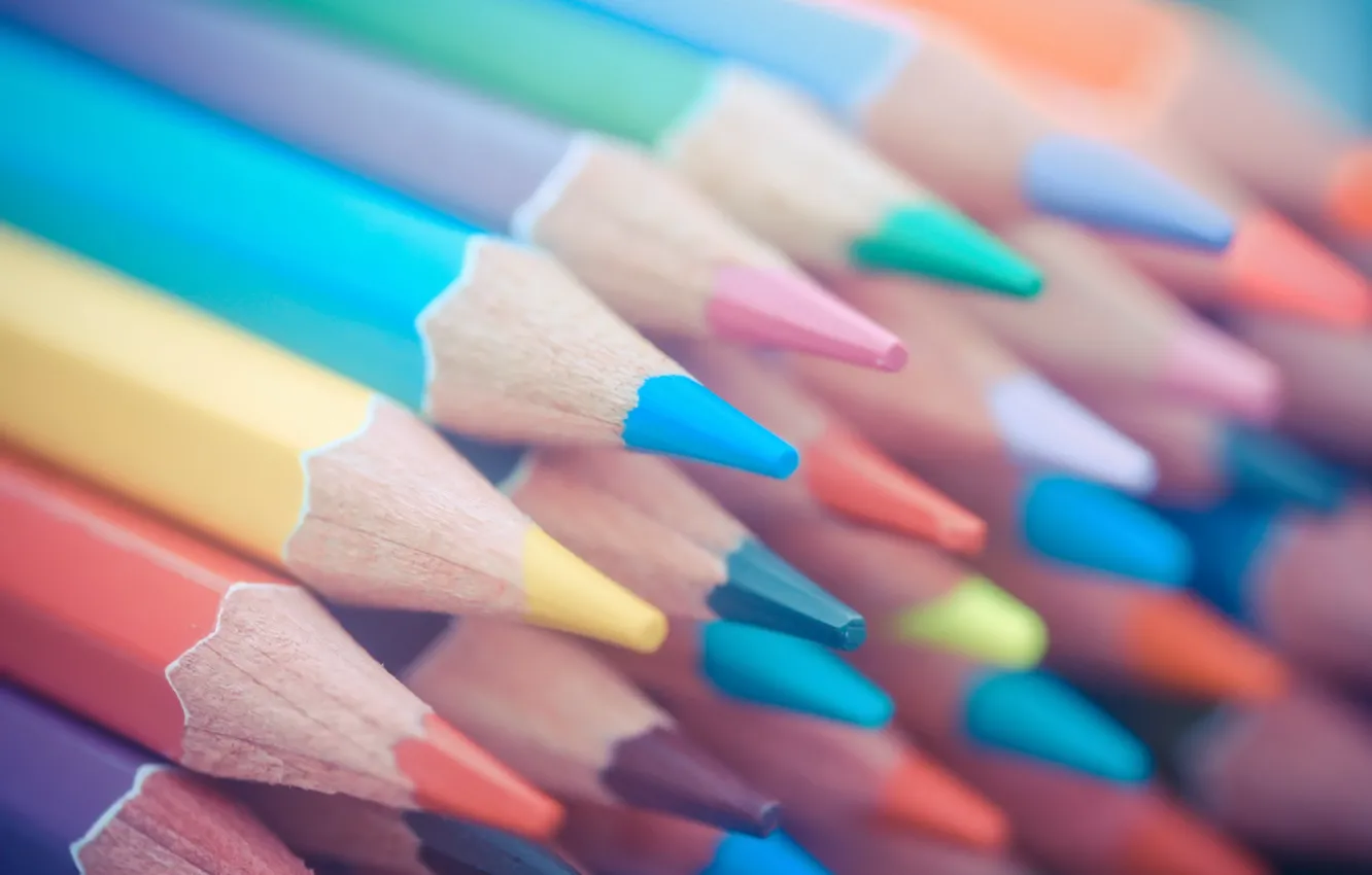 Photo wallpaper background, color, pencils