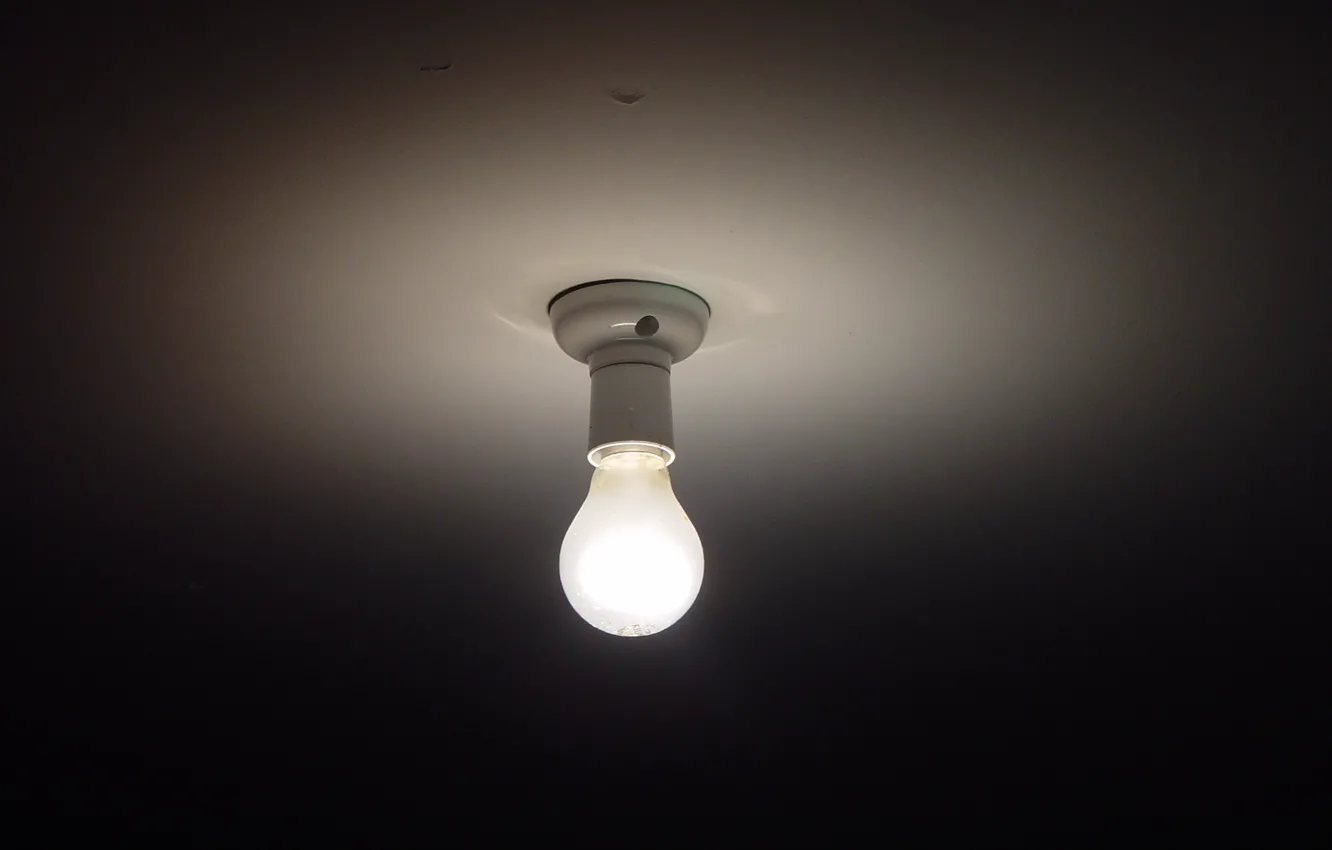 Photo wallpaper light bulb, light, Light