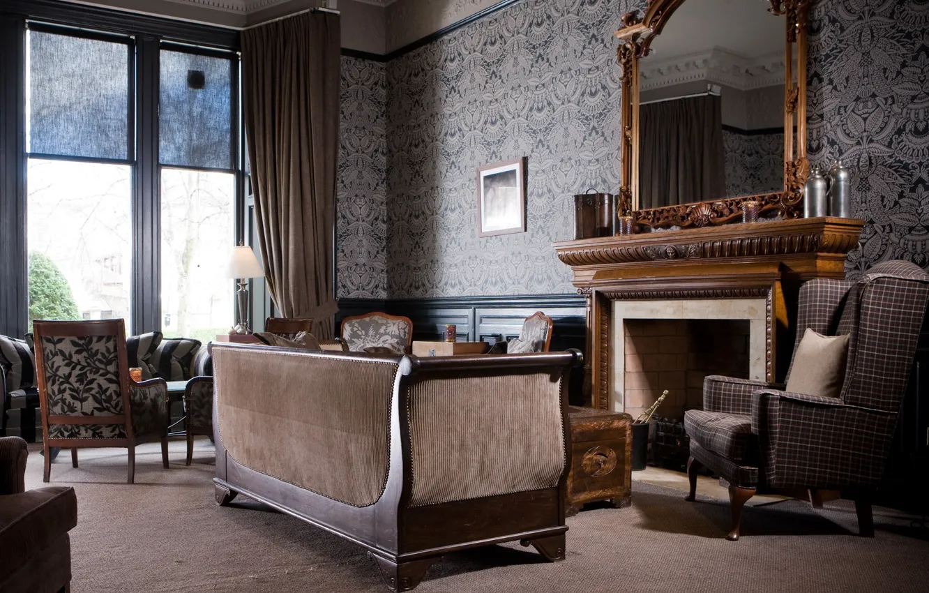Photo wallpaper interior, luxury, Glasgow, Sitting Room, Townhouse