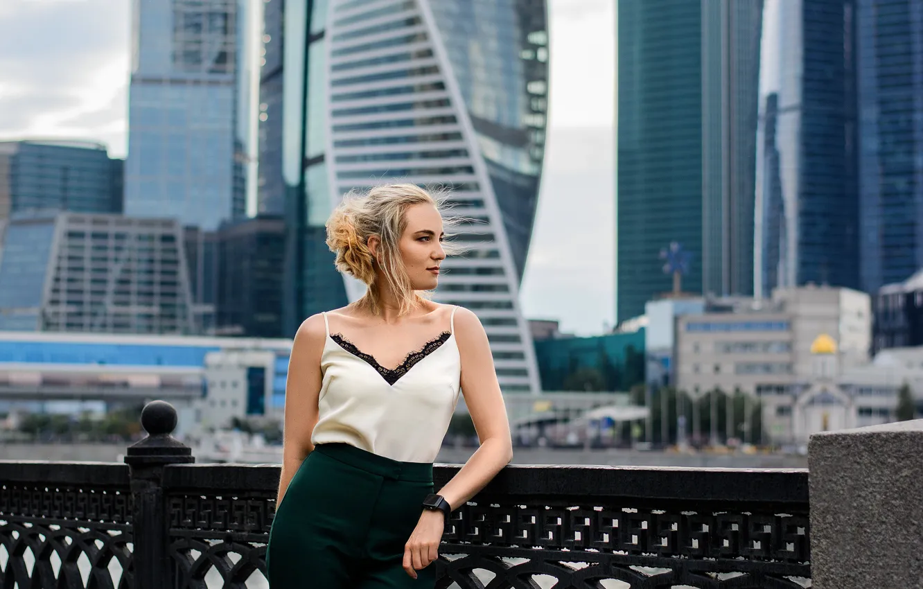 Photo wallpaper girl, Moscow, Moscow-city, Frolenko Maxim