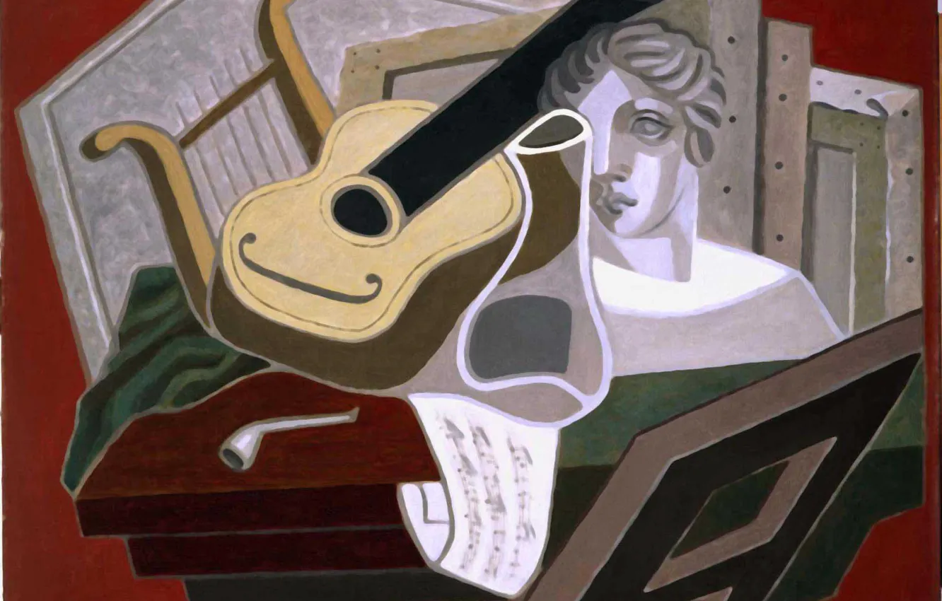Photo wallpaper 1926, Madrid, Musical table, The Reina Sofia Museum, Juan Gris