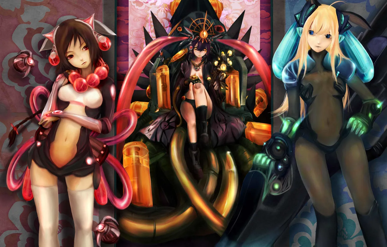 Photo wallpaper look, girl, pose, costume, art, zhang xiao bo