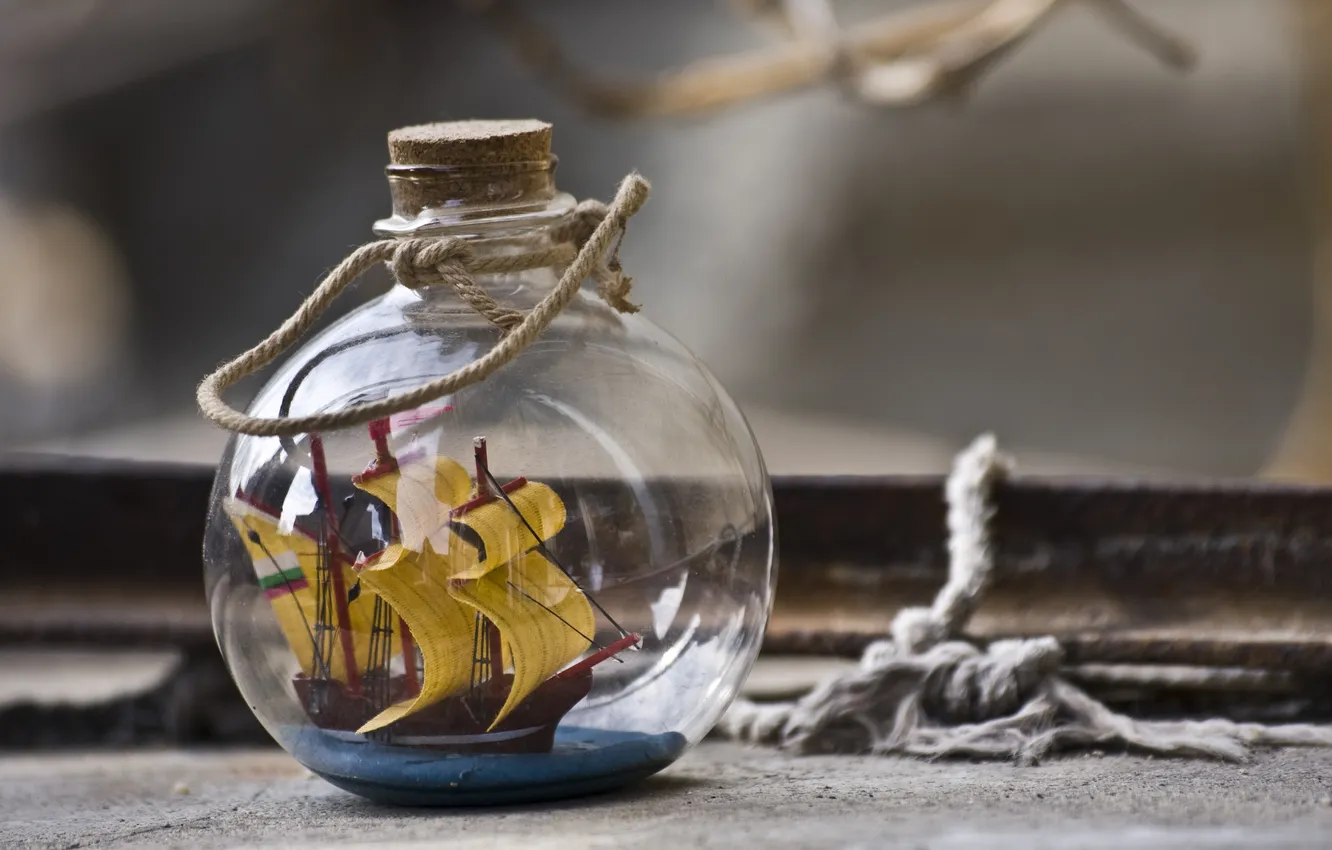 Photo wallpaper glass, Bank, boat, decor