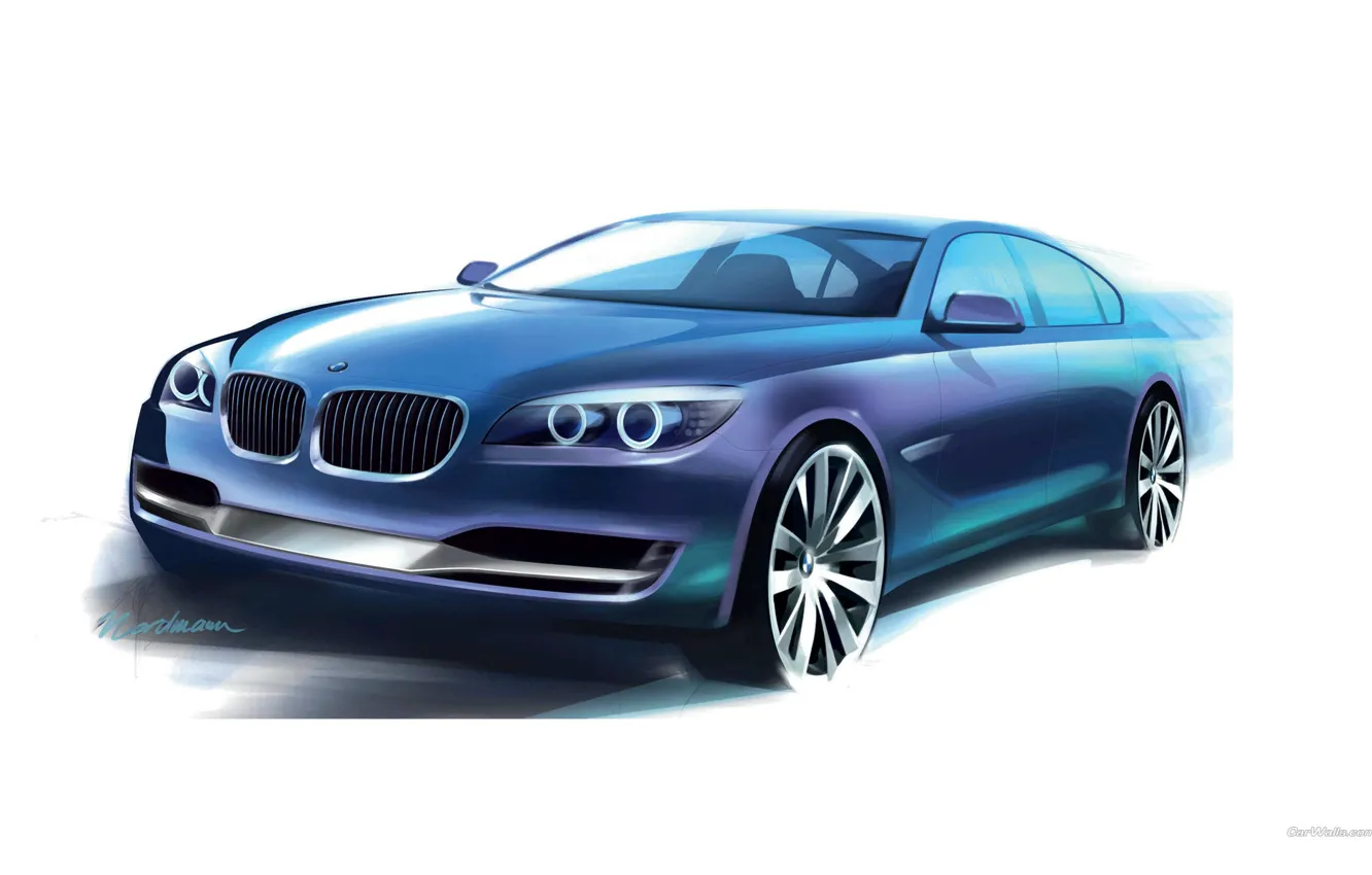 Photo wallpaper machine, race, speed, BMW, Boomer