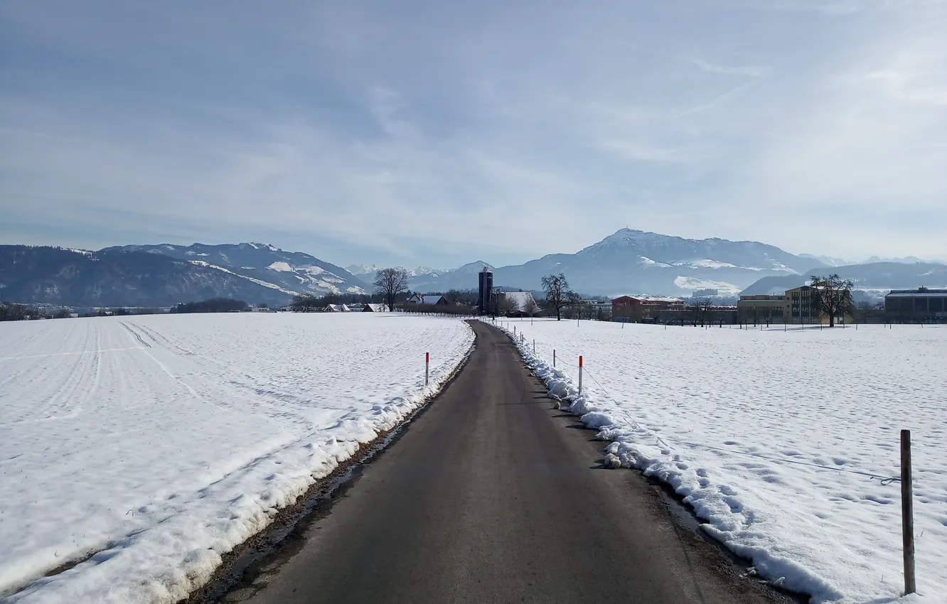 Photo wallpaper Switzerland, Alps, the Canton of Zug, mount Rigi