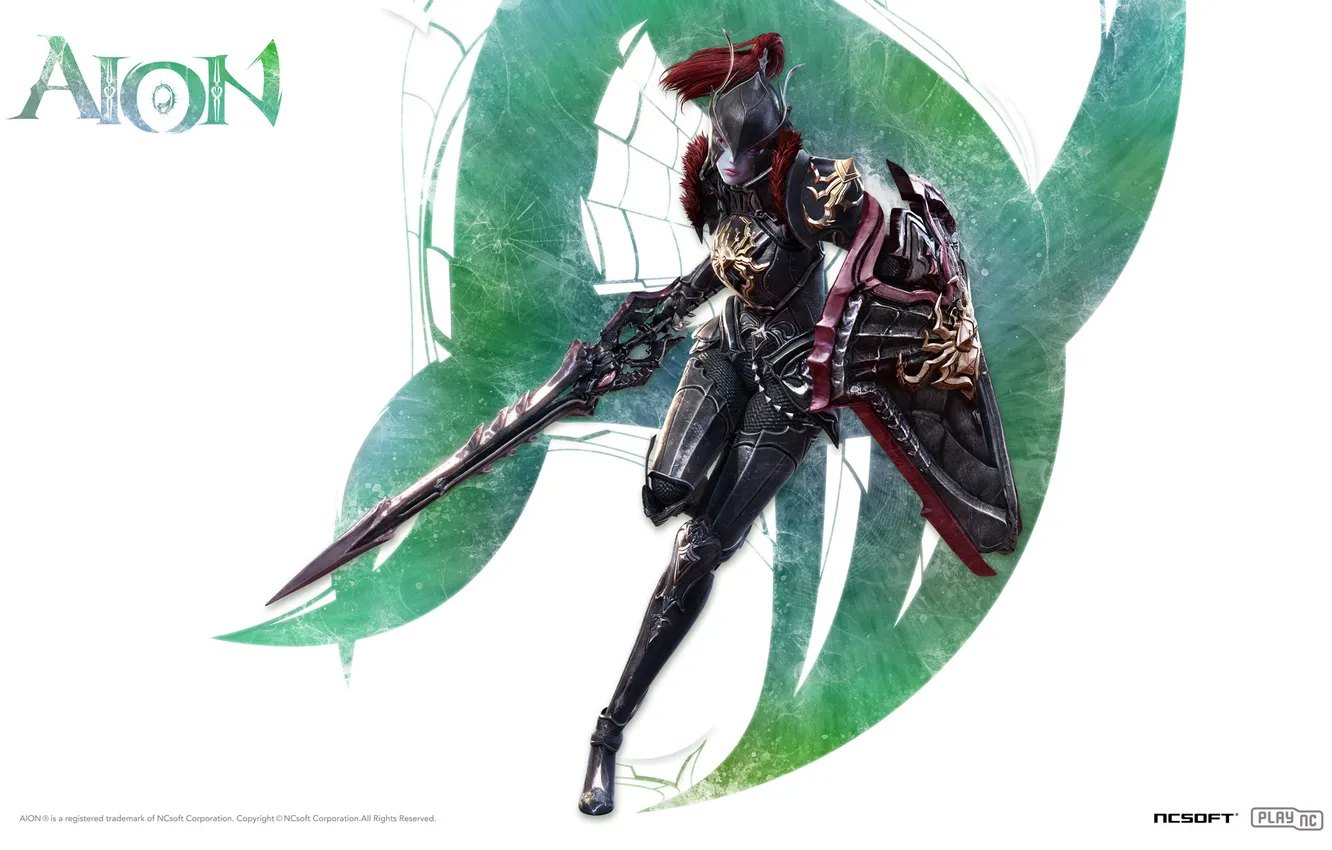 Photo wallpaper girl, the guardian, Aion