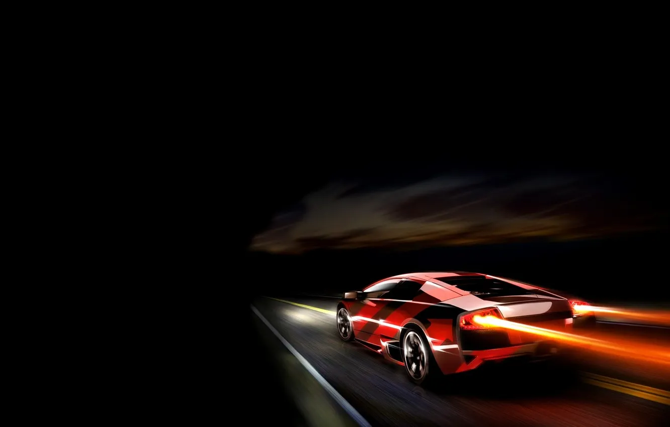 Photo wallpaper the sky, night, background, black, lights, speed, track, foot