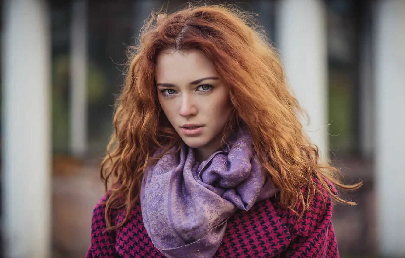 Photo wallpaper look, girl, background