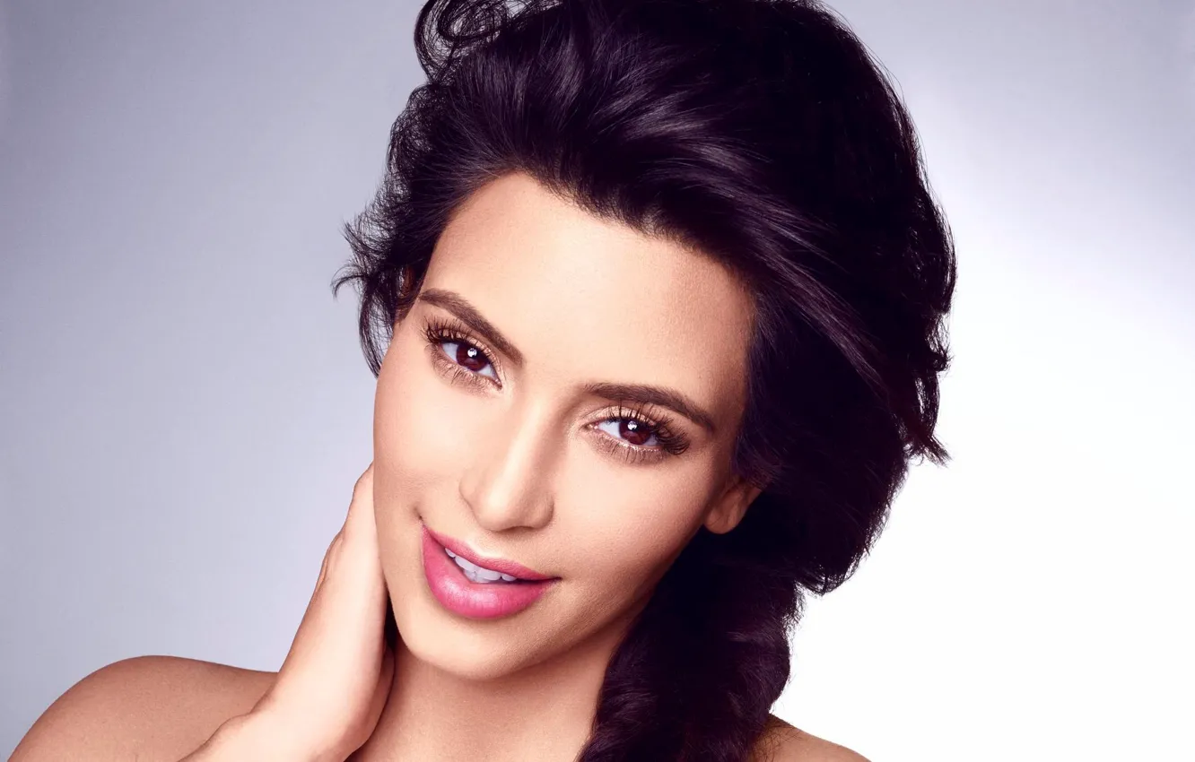 Photo wallpaper brunette, celebrity, Kim Kardashian