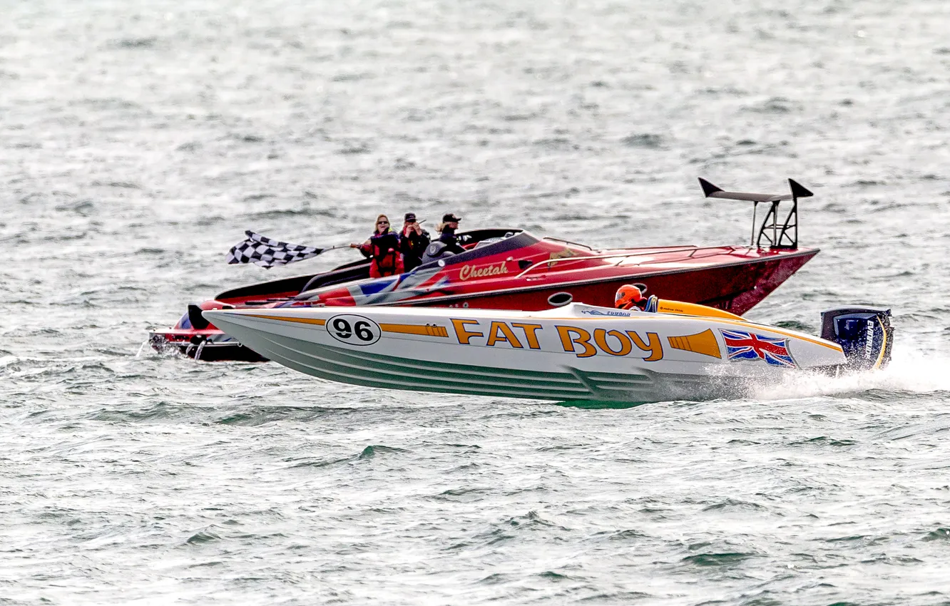Photo wallpaper race, boat, speed