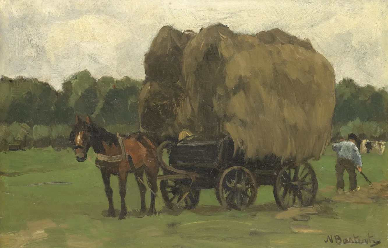 Photo wallpaper landscape, oil, picture, 1939, A Hay, Robert Nicholas Bastert, Nicolaas Bastert