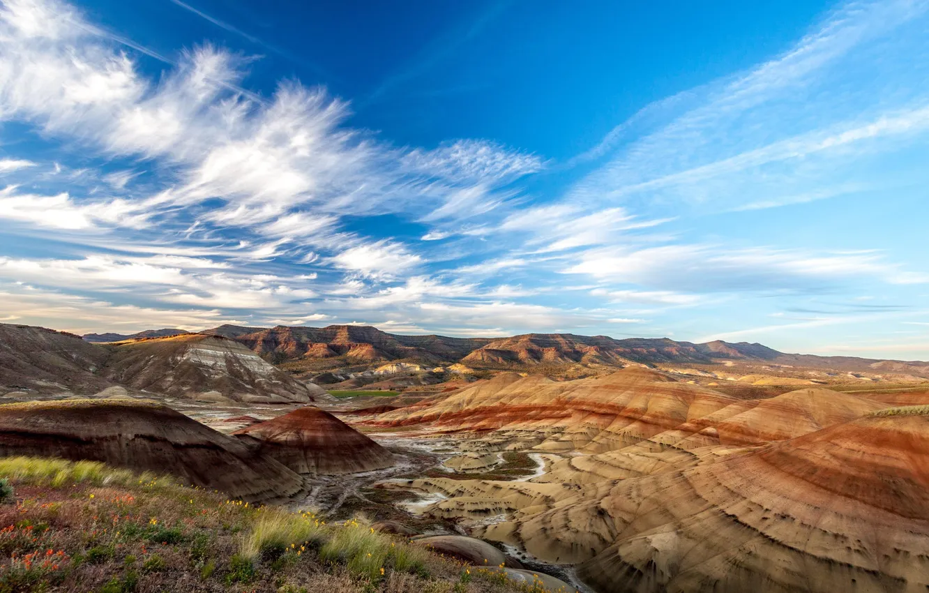 Photo wallpaper mountains, nature, desert, canyon