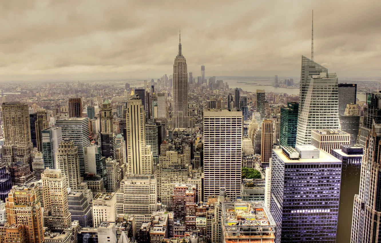 Photo wallpaper the city, New York, Manhattan