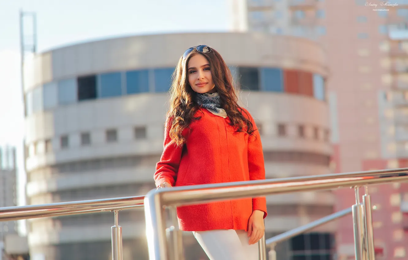 Photo wallpaper girl, sexy, Wallpaper, sweetheart, model, bright, makeup, scarf