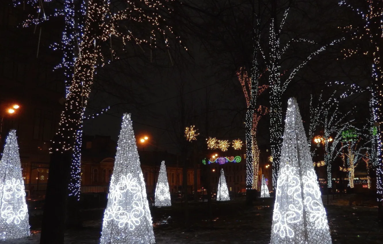 Photo wallpaper winter, the city, background, holiday, widescreen, Wallpaper, wallpaper, widescreen