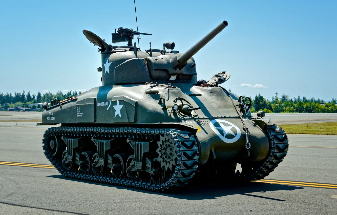Photo wallpaper war, tank, average, M4 Sherman, period, world, Second, "Sherman"