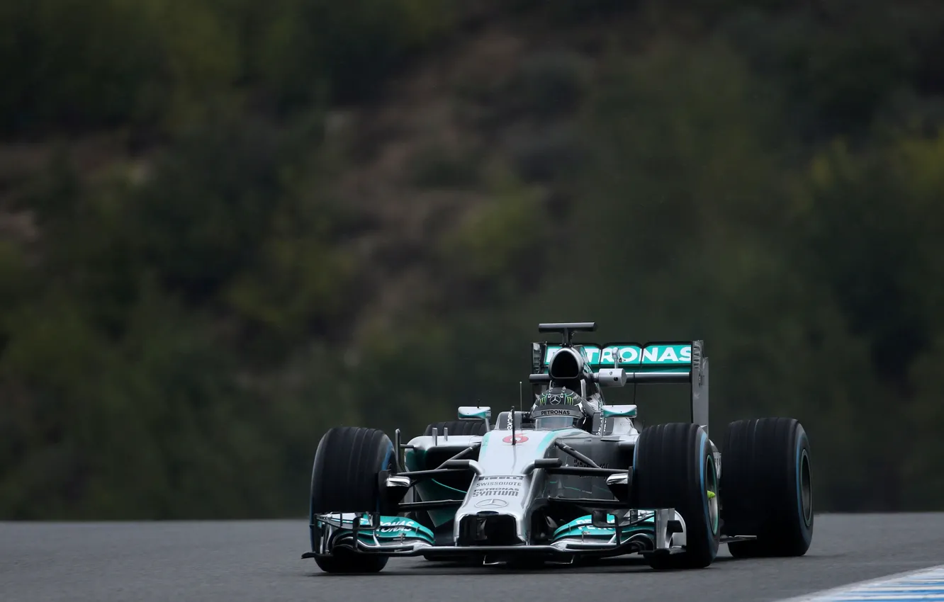 Photo wallpaper Mercedes, Formula 1, AMG, Nico, Rosberg, W05, V6 1.6l Turbo