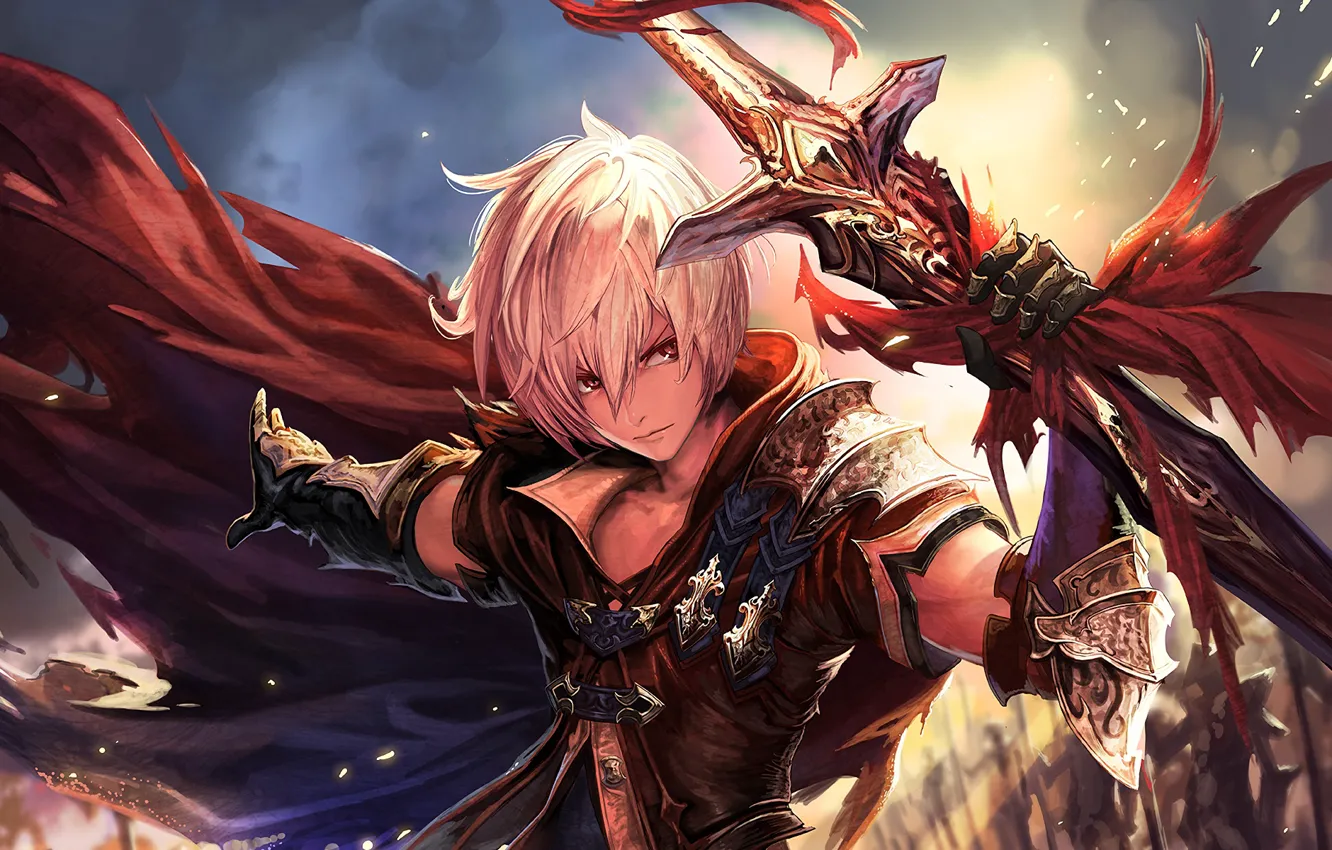 Photo wallpaper anime, guy, Shingeki no Bahamut