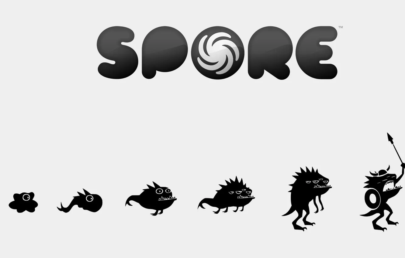 Photo wallpaper minimalism, development, Spore