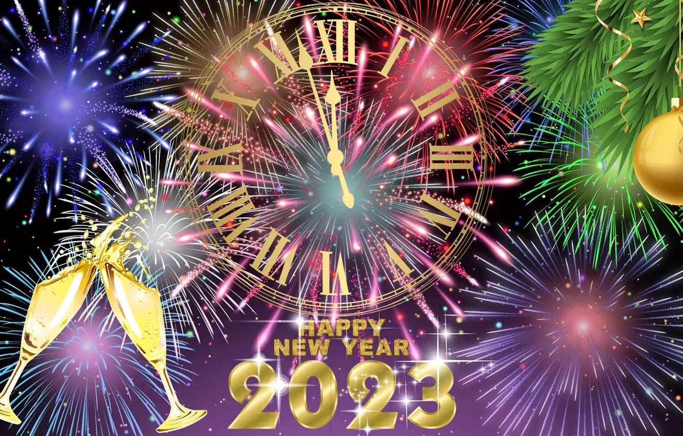Photo wallpaper Graphics, New Year, New Year ' s Eve