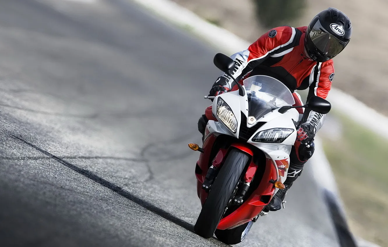 Photo wallpaper speed, track, Moto, motorcycle, Yamaha, sportbike, speed, sportbike