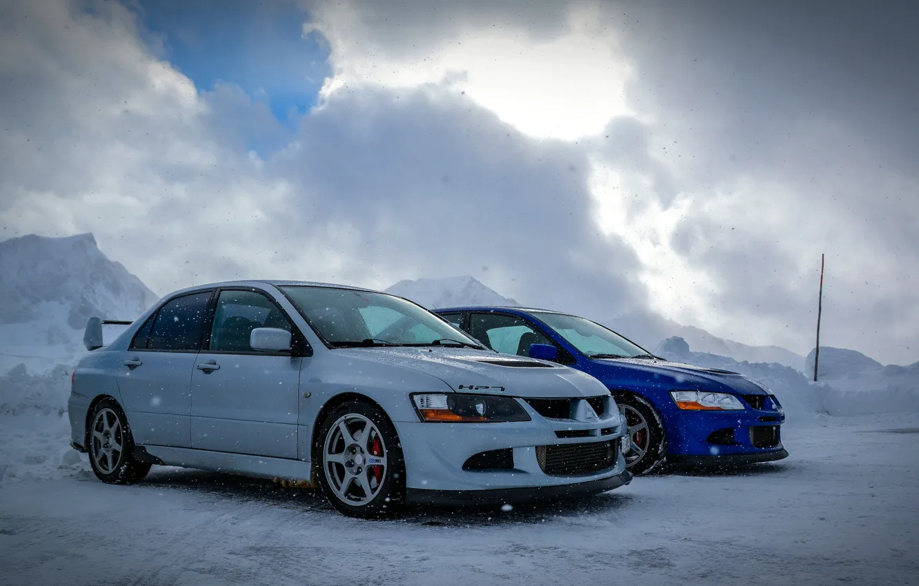 Photo wallpaper Mitsubishi, Lancer, Evolution, Beautiful, Style, JDM