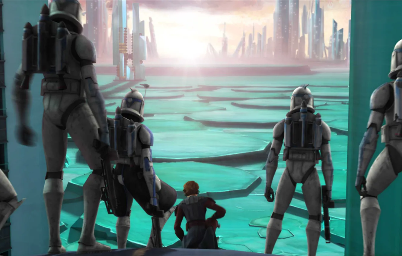 Photo wallpaper clones, Republic, animated series, Star Wars: the clone wars, Star wars: the clone wars, Aanakin …