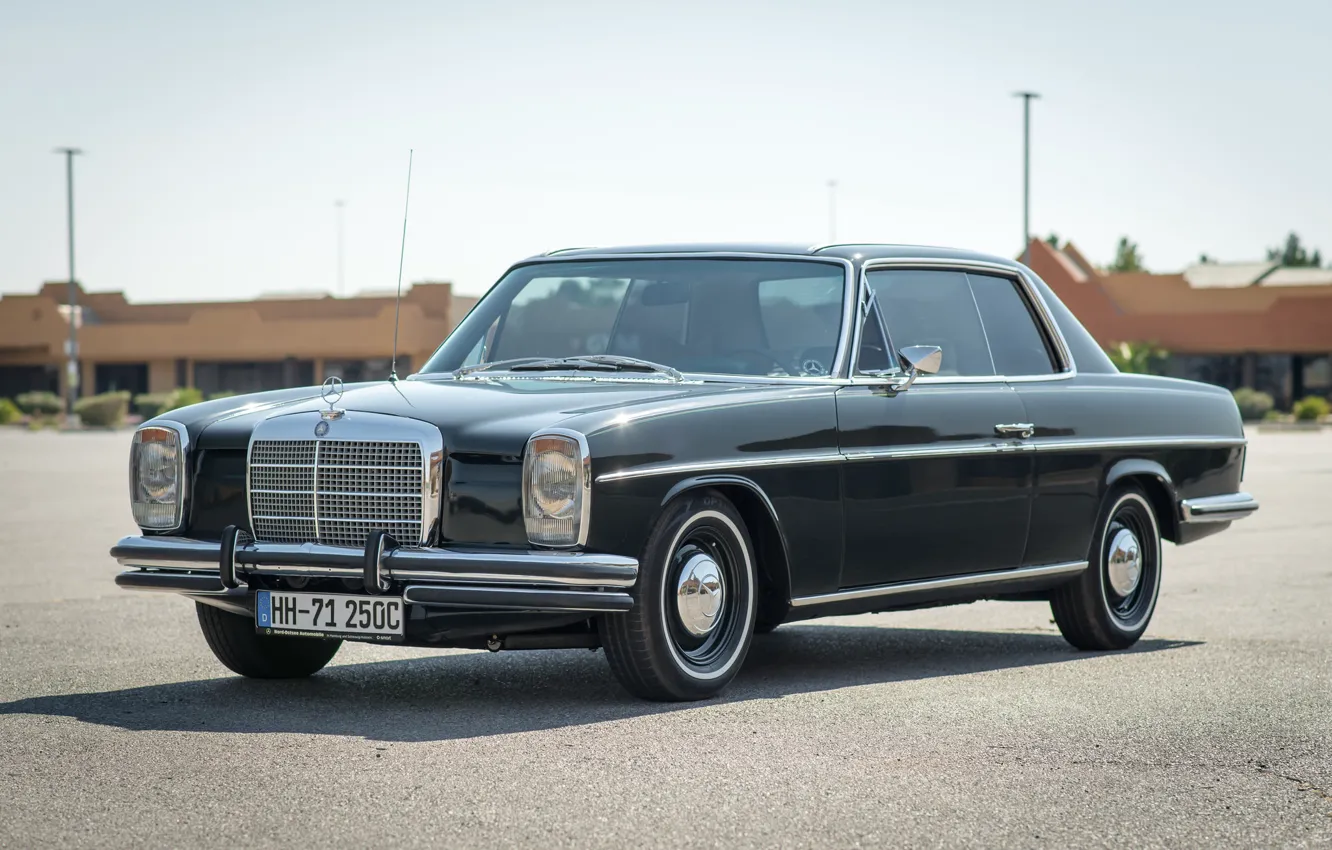 Photo wallpaper style, retro, Mercedes-Benz, 1971, 250C