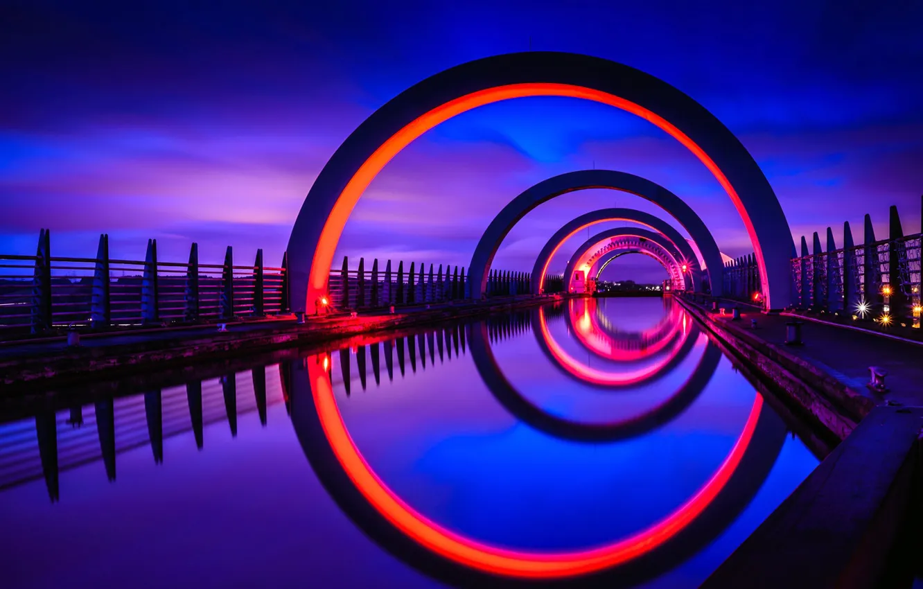 Photo wallpaper Scotland, gateway, Falkirk wheel
