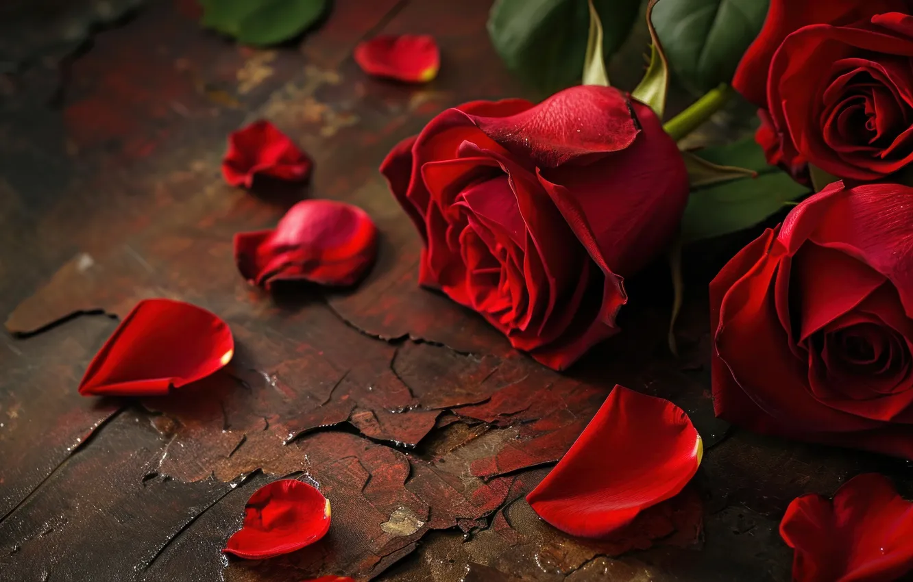 Photo wallpaper love, flowers, gift, romance, roses, love, Valentine's day, flowers