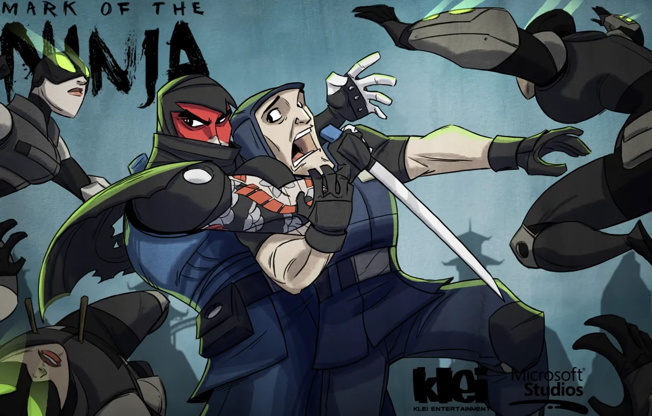 Photo wallpaper game, the game, Ninja, Mark of the ninja