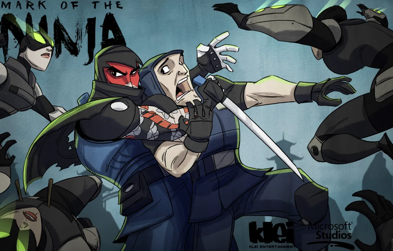 Photo wallpaper the game, ninja, Mark of the Ninja