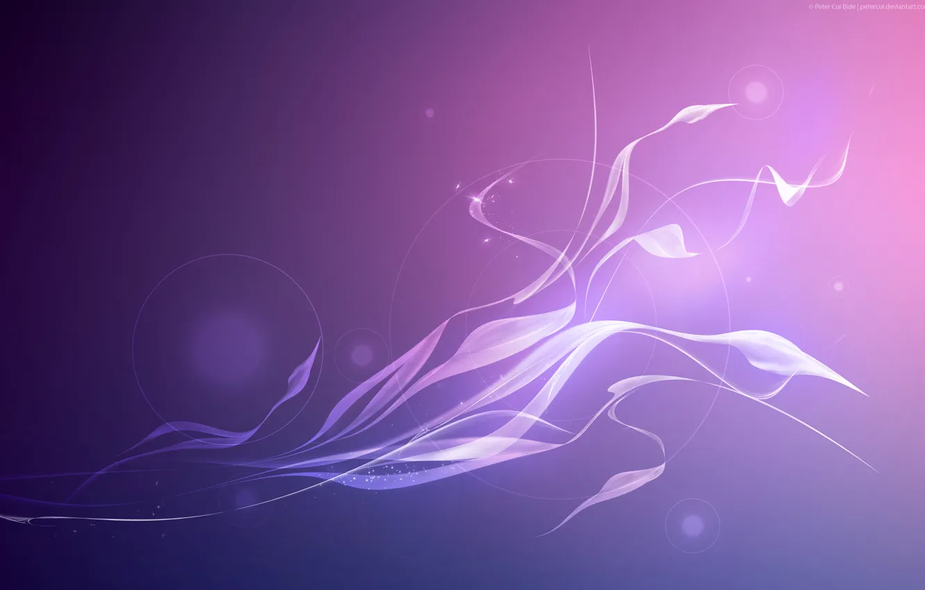 Photo wallpaper purple, flowers, abstraction