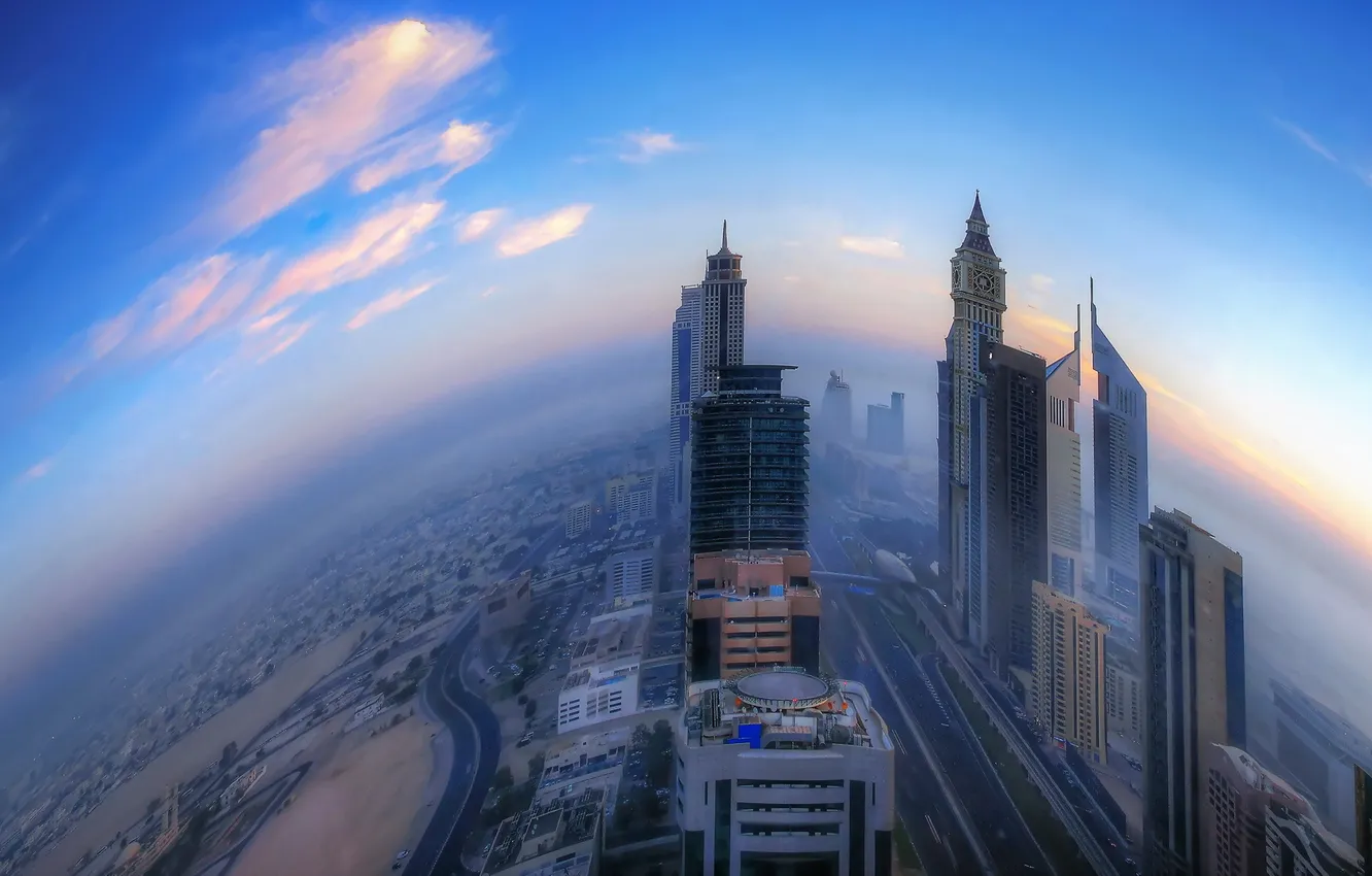 Photo wallpaper landscape, the city, Dubai