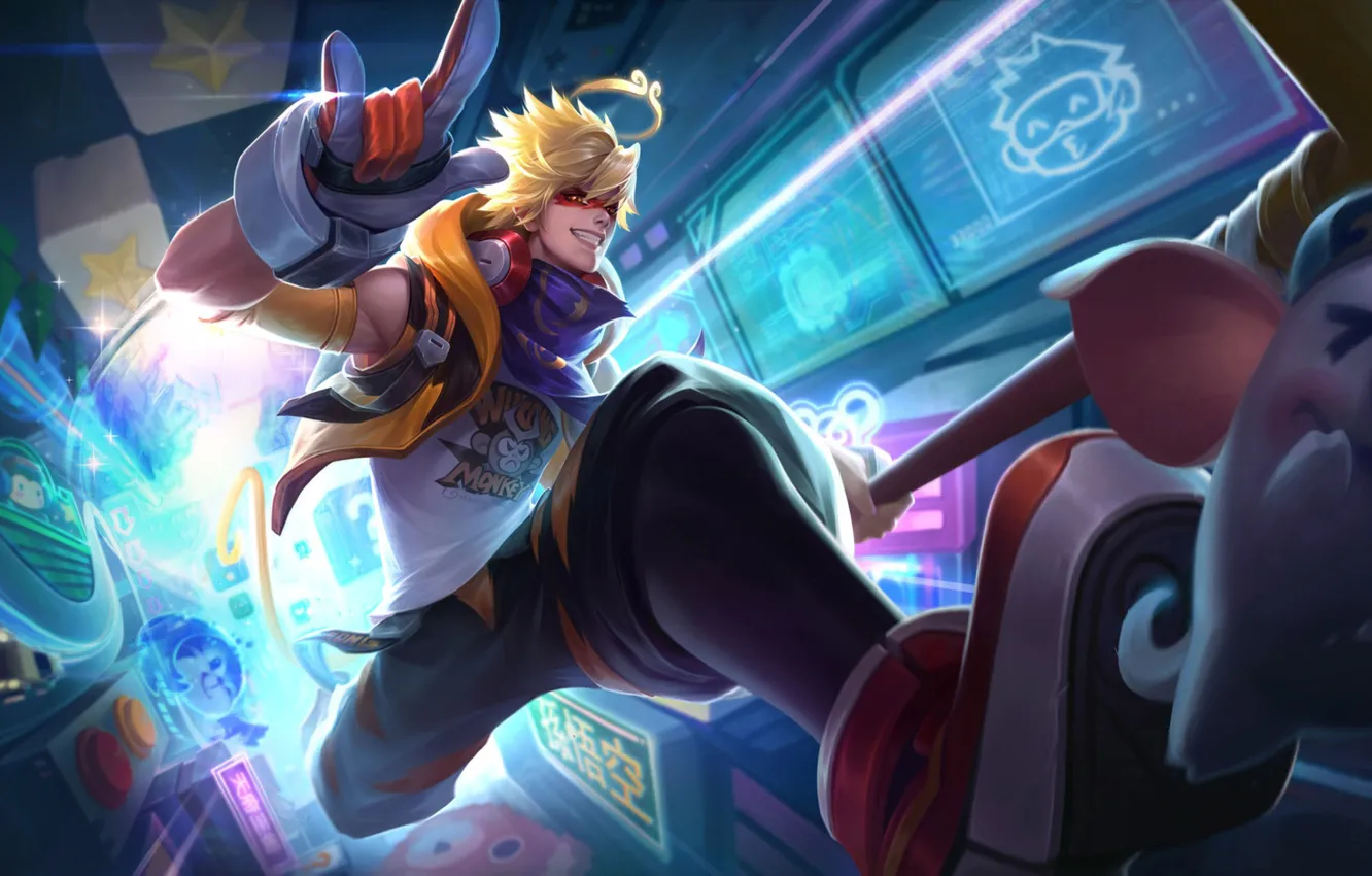 Photo wallpaper guy, Wukong, King of Glory