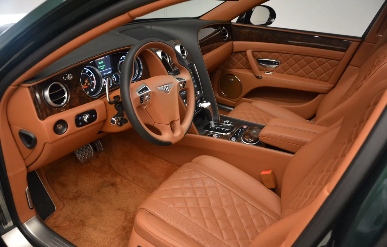 Photo wallpaper interior, Bentley, Bentley, luxury, the interior of the car, Bentley Flying Spur V8 S, Flying …