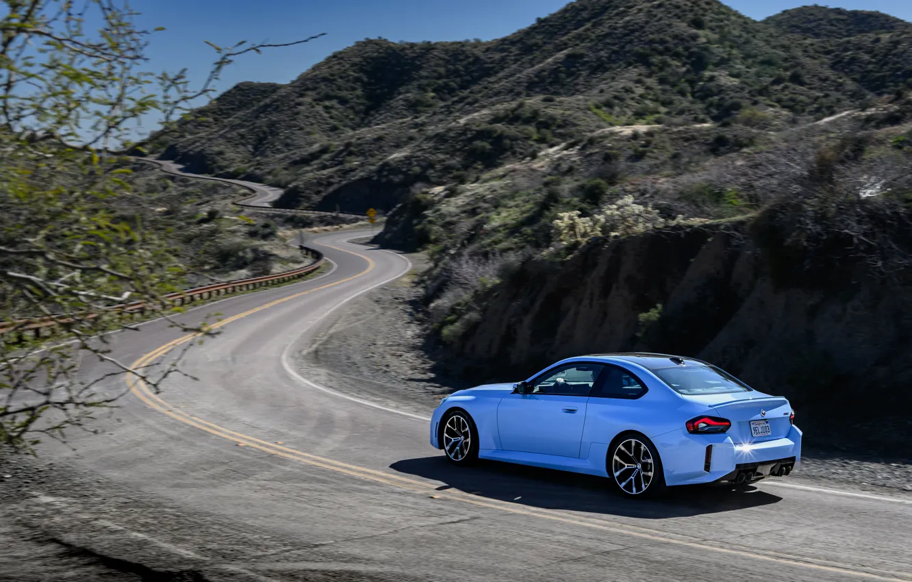 Photo wallpaper car, BMW, road, M2, G87, BMW M2 MT, 🤢