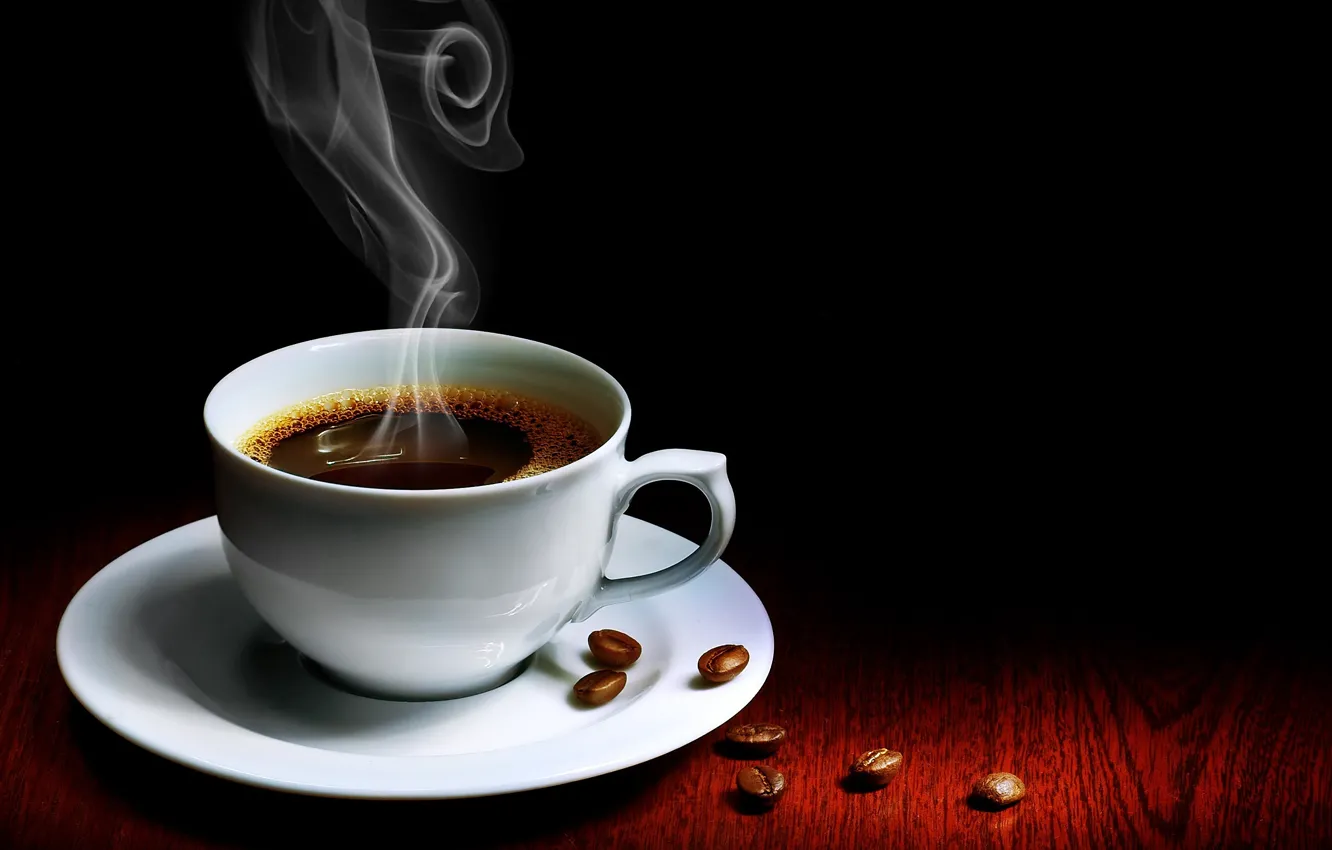 Photo wallpaper coffee, Cup, aroma, grain, Coffee