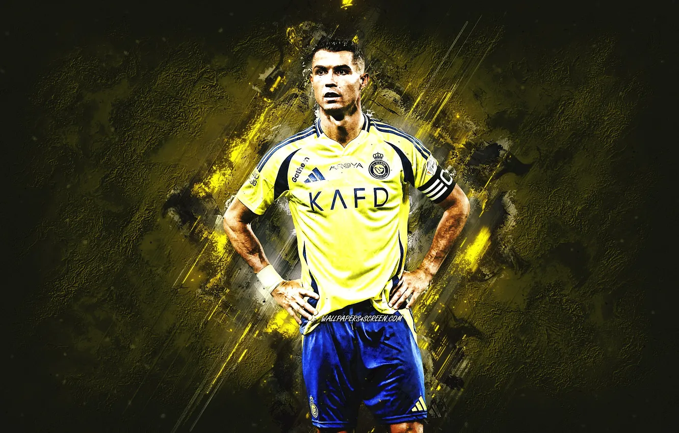 Photo wallpaper Cristiano Ronaldo, Legend, football, CR7, soccer, captain, Ronaldo, Saudi Arabia