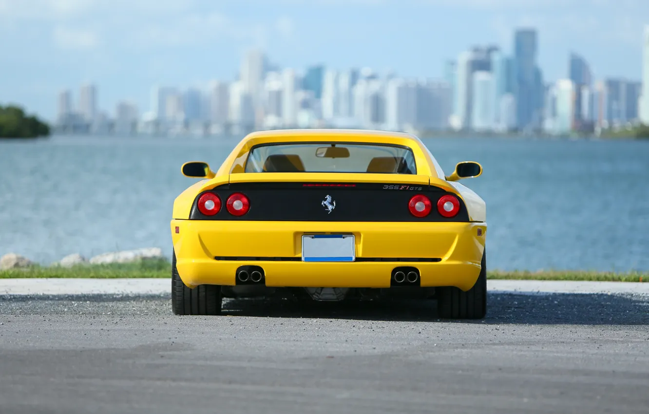 Photo wallpaper Ferrari, rear, F355, Ferrari 355 F1 GTS