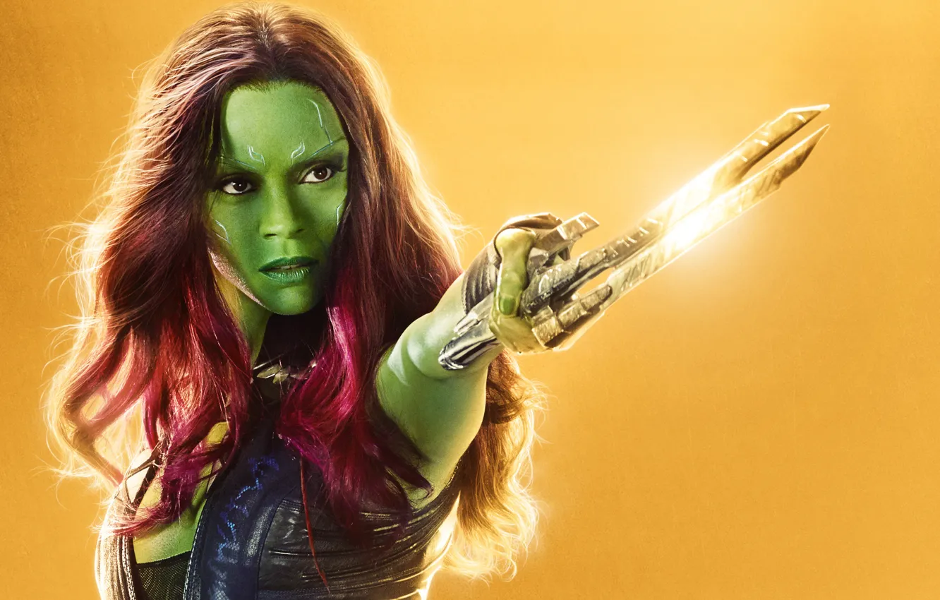 Photo wallpaper Zoe Saldana, The Avengers, Avengers, Infinity War, Zoe Saldana, Guardians Of The Galaxy, Gamora, Gamora