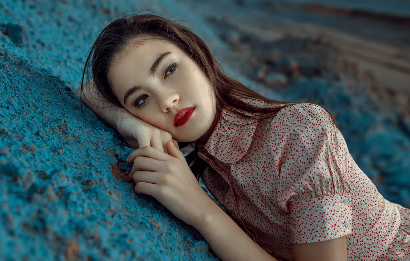 Photo wallpaper girl, mood, Asian, Nakita