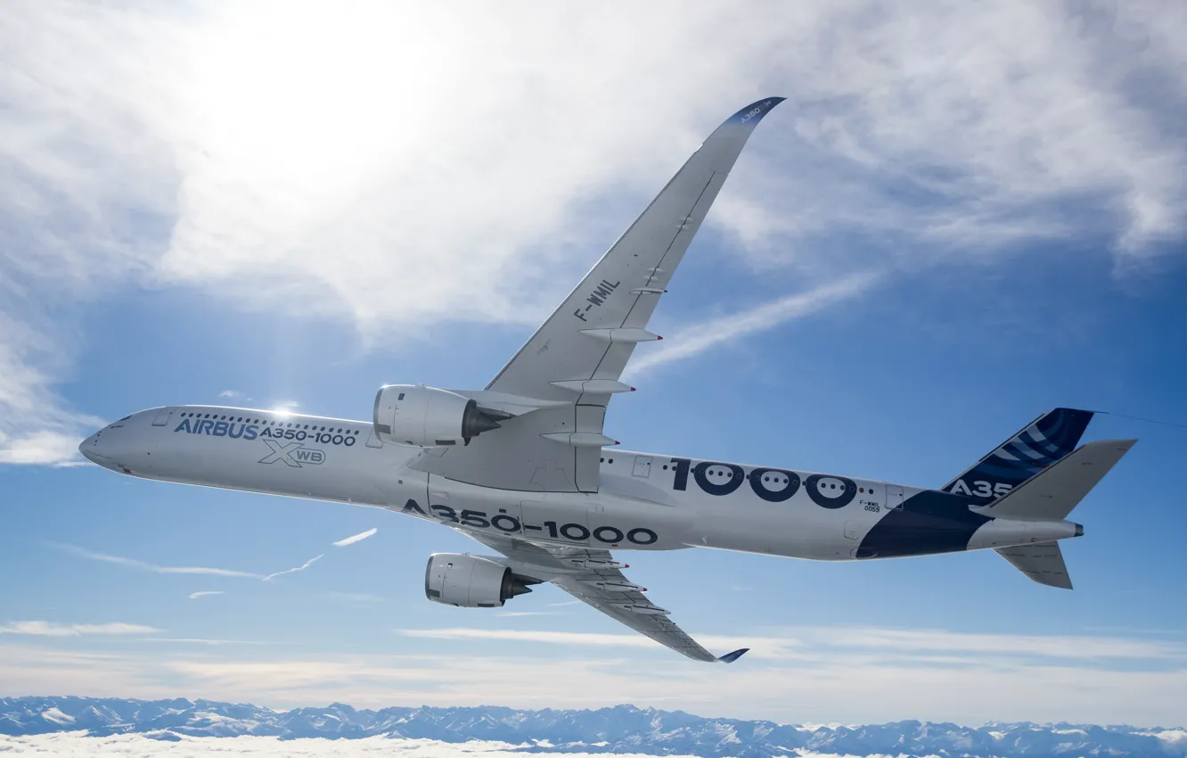 Photo wallpaper Airbus, Airbus, The A350, A350-1000