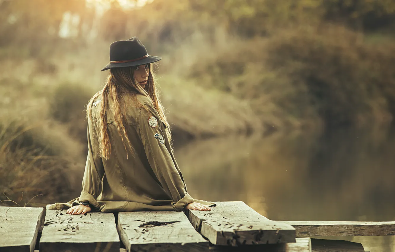 Photo wallpaper look, girl, style